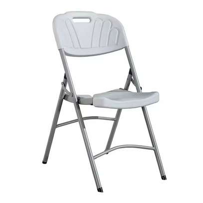 White Foldable Outdoor Chair image 2