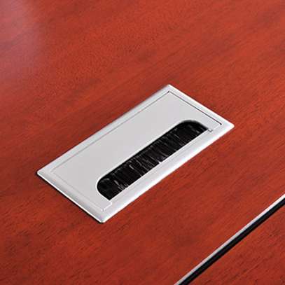 Office Desk; 1800mm Red Brown Executive Desk image 3