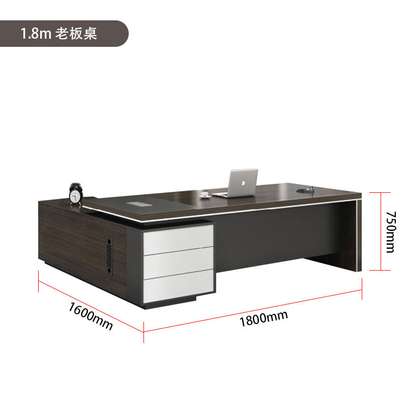 Office Desk: 1800MM Generous Executive Directors Desk image 2