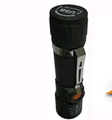 5V USB DC AC Rechargeable small pocket flashlight. image 4