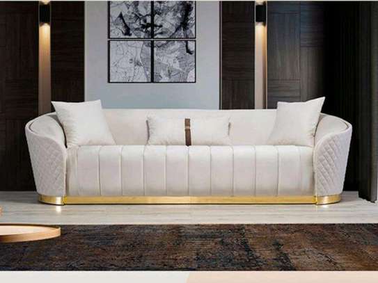 3 seater luxurious living room sofa image 1