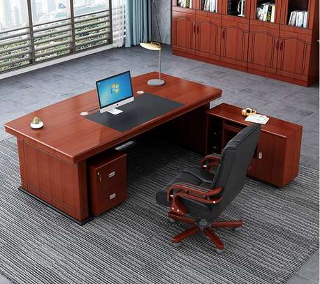 Office Desk : Office Mahogany Business Executive Desk image 7