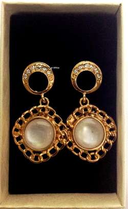 Womens Brown Sisal Kiondo+ earrings image 3