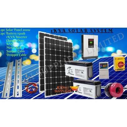 Complete Solar Back Up System With 1kva Hybrid Inverter image 1