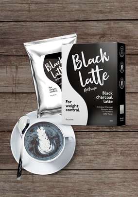 Black Latte Dry Drink Black Charcoal Latte Hendel image 1