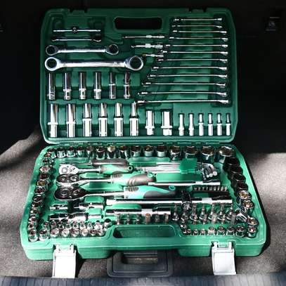 Hand Tools 150pcs Toolkit Auto Repair Wrench Tool Box image 1