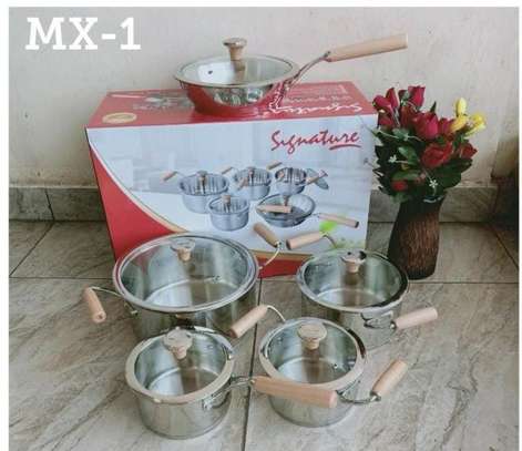 10pcs stainless steel cookware image 2