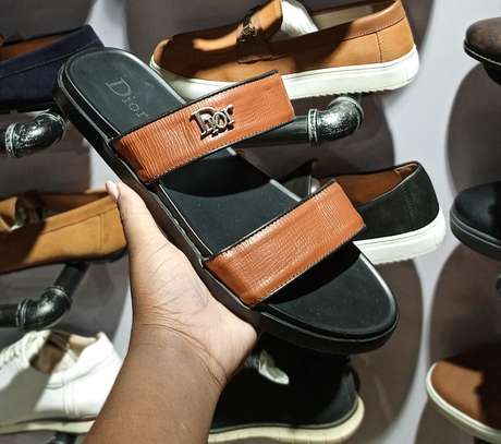 Legitimate geniune leather unisex designer sandals image 9