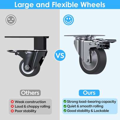 2-Door Metal Cabinet with Lockable Storage image 3