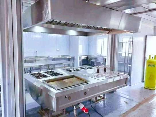 Restaurant/modern kitchen hood with filters image 1