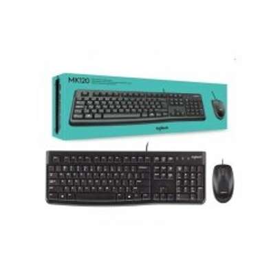 Logitech MK120 Wired Keyboard and Mouse image 1