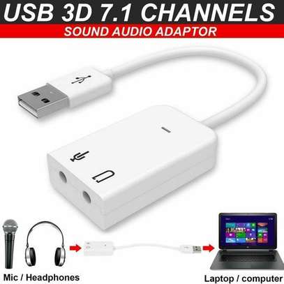 7.1 USB Stereo Audio Adapter External Sound Card image 2
