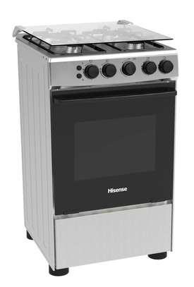 Hisense HFG50111X 50CM Free Stand Cooker – All Gas image 1