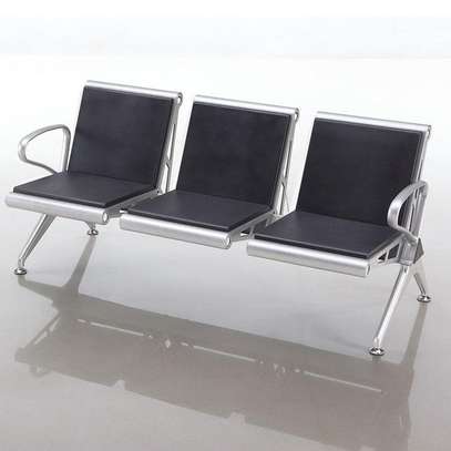 Office Bench: Modern 3 Seater Bus Station Reception Bench image 4