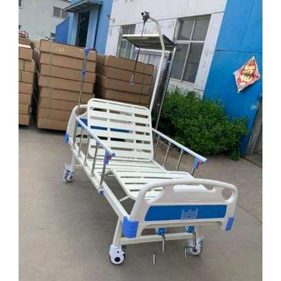 Double Crank Manual Hospital Bed with Macintosh Mattress image 4