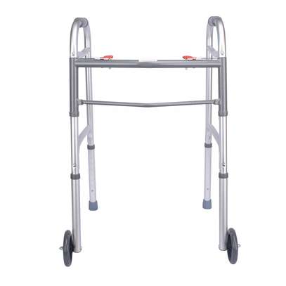 walking frame with wheels  (foldable) /adjustable height image 1