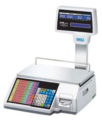 50kg  Capacity Label Printing Scale with Pole Display . image 1