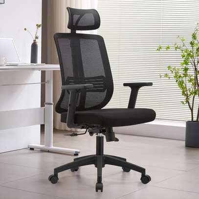 Office Chair: Ergonomic Height Adjustable Armrests Chairs image 1