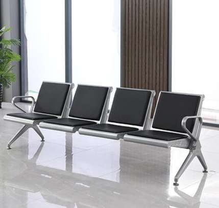 Office Bench: Heavy Duty 4-Seater Padded Office Bench image 3