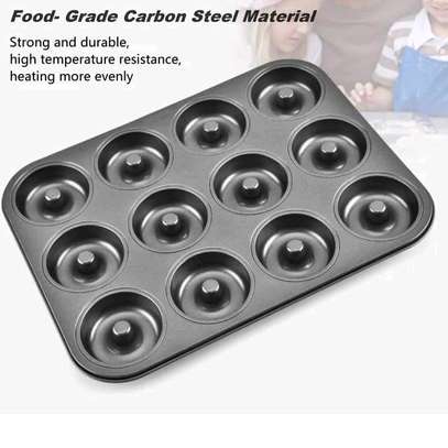 High quality Nonstick 12holes DONUT baking tins image 3