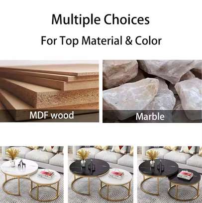 Round Coffee Table in White image 5