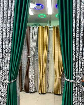 EMERALD GREEN CURTAINS image 1