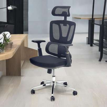 Office Chair: Ergonomic Mesh High Back Chair For Rest image 6
