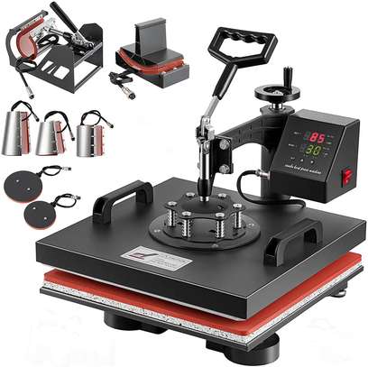 8 In 1 Heat Press Machine Combo Kit For T-Shirt,Mug,Hat etc image 1