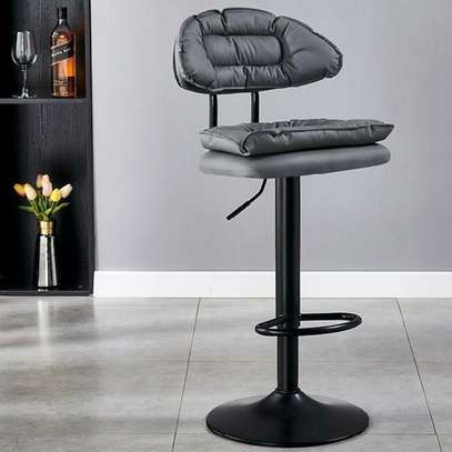 Barstools: Swivel Leather Adjustable Barstool image 1