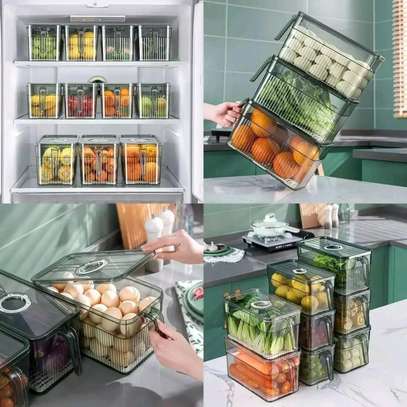 Acrylic fridge storage containers image 1
