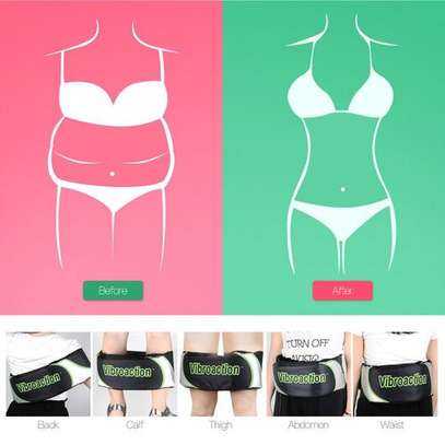 Vibroaction Slimming Mager Electric Waist Body Muscle Mage Vibrating Fat Burning Exercise Weight Loss Mage Belt S50 image 3