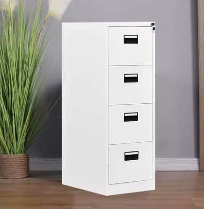 Infinity 4 Drawer Metallic Filing Cabinet image 1