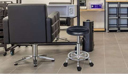Office Barstool : Round Height  Adjustable Office Barstool image 4