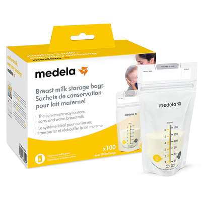 Medela Breast Milk Storage Bags, 100 Count image 1