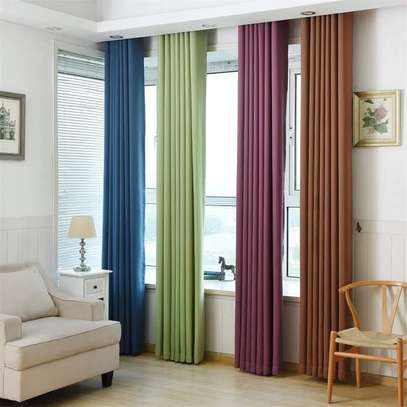 Plain heavy beautiful curtains image 1