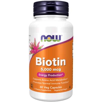 Now Biotin 5,000mcg 60capsules image 1