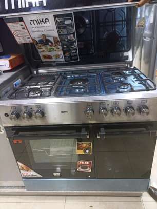Mika Standing Cooker, 90cm X 60cm, 4 + 1, Electric Oven, image 1