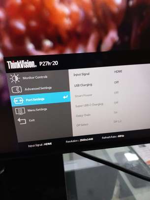 Lenovo ThinkVision P27h-20 27" WQHD WLED LCD Monitor image 4
