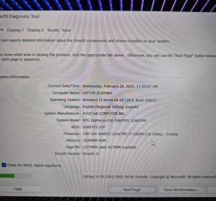 New ASUS ROG Zephyrus G16 Gaming Laptop core i7 13th Gen image 4