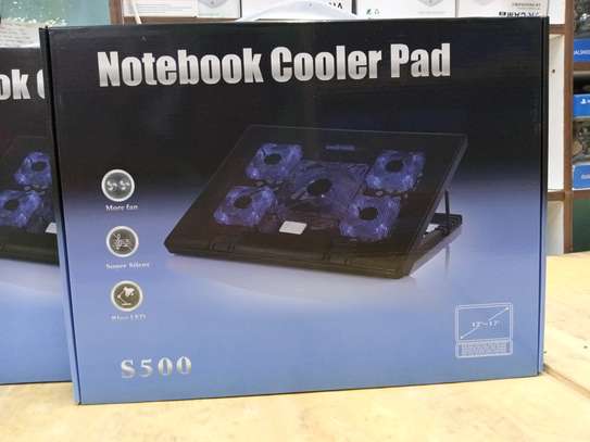 Laptop Cooling Pad S500/Stand With Blue Led Light 12 To 17-i image 3