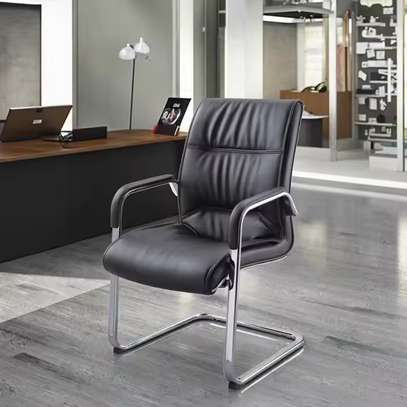 Leather Office Guest Chair image 3