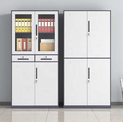 Steel 4 Door Storage Office Cabinet With 2 Drawers image 11
