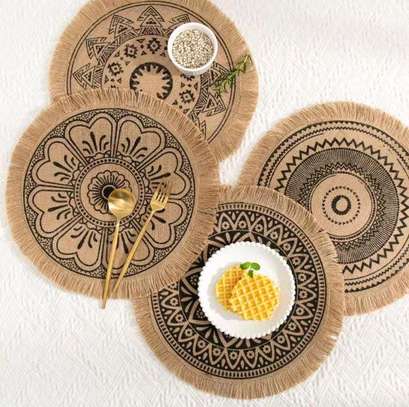 Heavy Cotton fabric table mats image 1