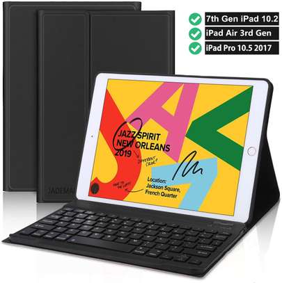 Detachable Smart Wireless Bluetooth folio Keyboard Kickstand Tablet Case For iPad Air 3 10.5 inches image 5