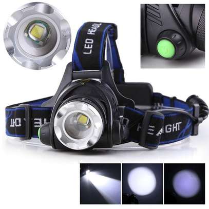 LED Headlamp Rechargeable,1800 Lumens Zoomable Waterproof LED head lamp flashlight image 1