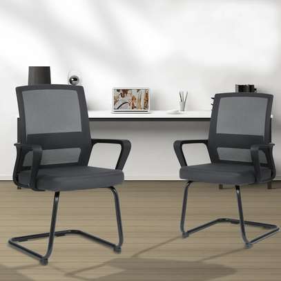 Office Mesh Cantilever Conference Chair image 1
