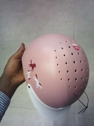 Light pink Horse riding helmet with visor adjustable image 8