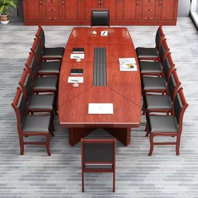Boardroom Table: Sleek 12-Seater Corporate Meeting Table image 3