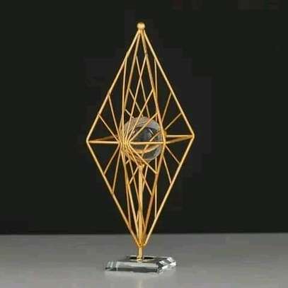 Luxury Geometric Crystal Ball Ornament image 1