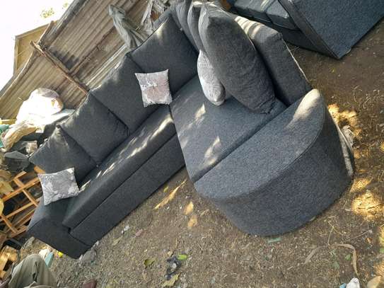 Grey 6seater l shaped sofa set on sell image 2